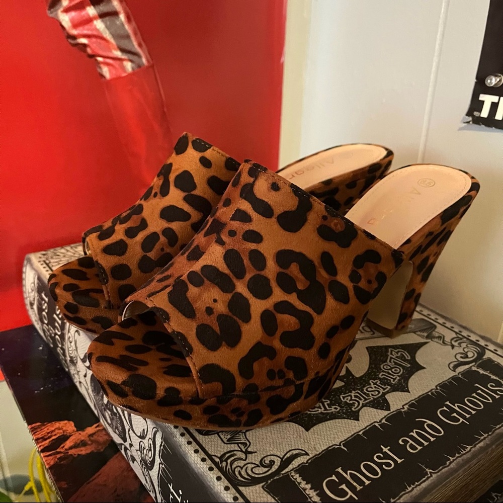 Target Allegra K Leopard Print Heels